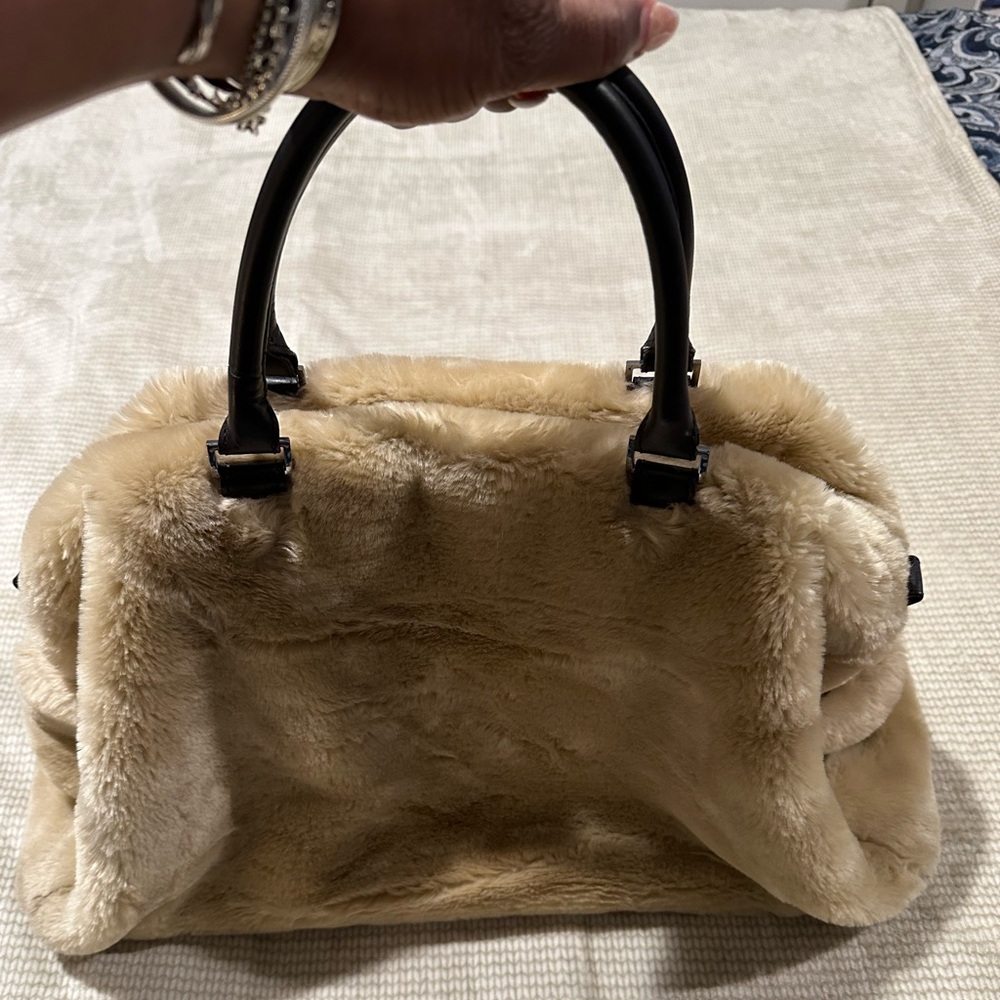 Pottery Barn Tan Faux Fur Women's Bag